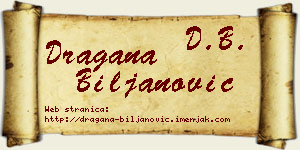 Dragana Biljanović vizit kartica